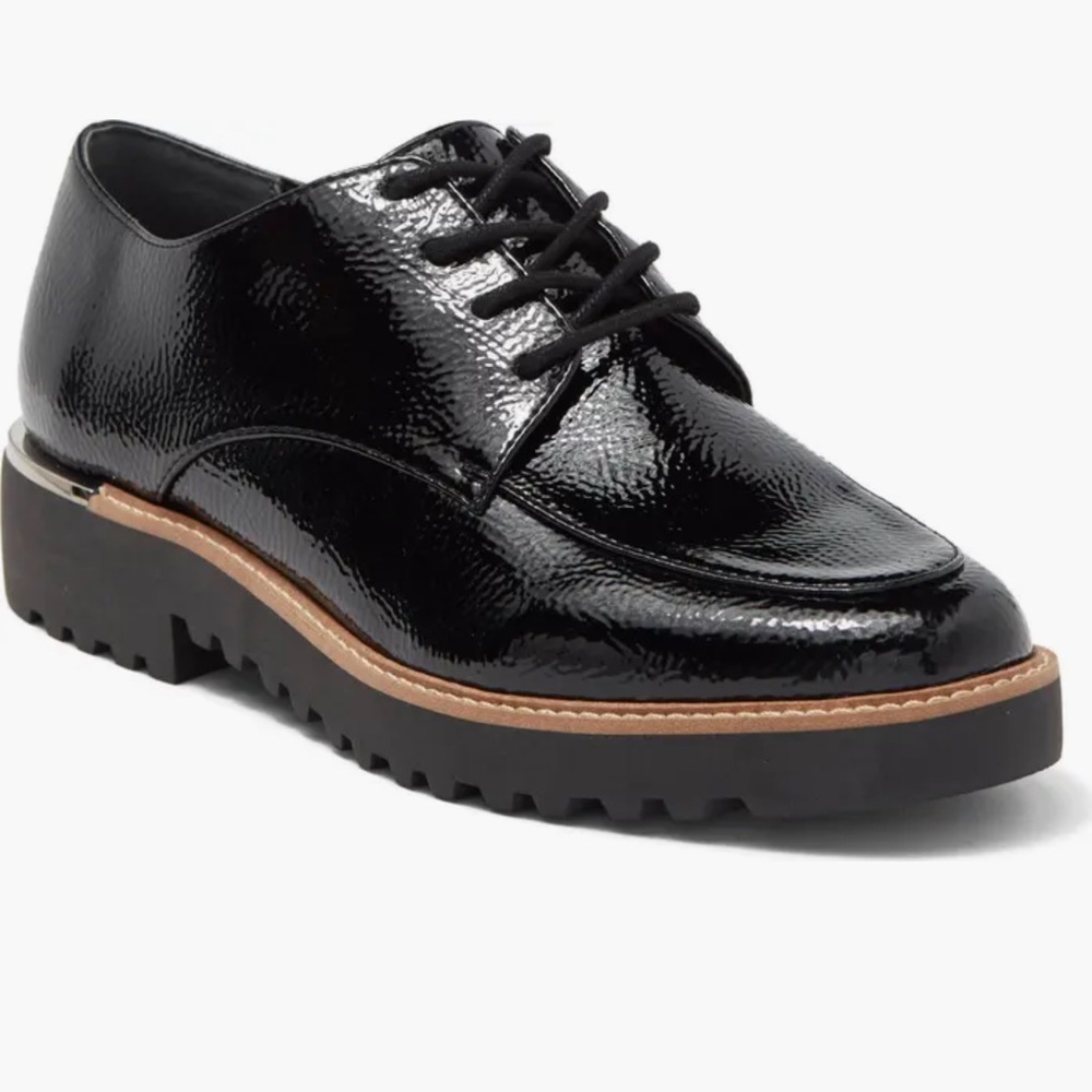 Black Patent Leather Women's Loafers - Picture 2 of 7